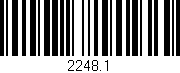 Código de barras (EAN, GTIN, SKU, ISBN): '2248.1'