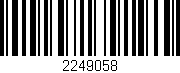 Código de barras (EAN, GTIN, SKU, ISBN): '2249058'