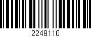 Código de barras (EAN, GTIN, SKU, ISBN): '2249110'