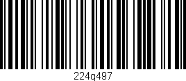 Código de barras (EAN, GTIN, SKU, ISBN): '224g497'