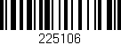 Código de barras (EAN, GTIN, SKU, ISBN): '225106'