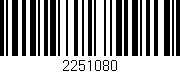 Código de barras (EAN, GTIN, SKU, ISBN): '2251080'