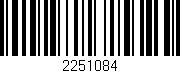 Código de barras (EAN, GTIN, SKU, ISBN): '2251084'