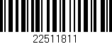 Código de barras (EAN, GTIN, SKU, ISBN): '22511811'