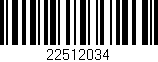 Código de barras (EAN, GTIN, SKU, ISBN): '22512034'