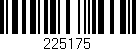 Código de barras (EAN, GTIN, SKU, ISBN): '225175'