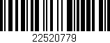 Código de barras (EAN, GTIN, SKU, ISBN): '22520779'