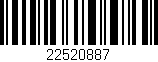 Código de barras (EAN, GTIN, SKU, ISBN): '22520887'