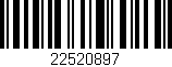 Código de barras (EAN, GTIN, SKU, ISBN): '22520897'