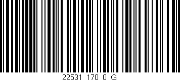 Código de barras (EAN, GTIN, SKU, ISBN): '22531_170_0_G'