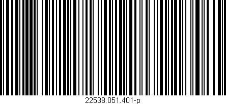 Código de barras (EAN, GTIN, SKU, ISBN): '22538.051.401-p'