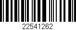 Código de barras (EAN, GTIN, SKU, ISBN): '22541262'