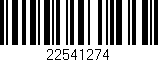 Código de barras (EAN, GTIN, SKU, ISBN): '22541274'