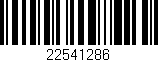 Código de barras (EAN, GTIN, SKU, ISBN): '22541286'