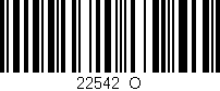 Código de barras (EAN, GTIN, SKU, ISBN): '22542_O'