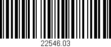 Código de barras (EAN, GTIN, SKU, ISBN): '22546.03'