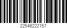 Código de barras (EAN, GTIN, SKU, ISBN): '22548222157'