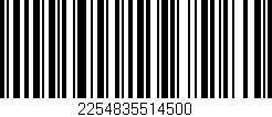 Código de barras (EAN, GTIN, SKU, ISBN): '2254835514500'