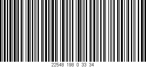 Código de barras (EAN, GTIN, SKU, ISBN): '22548_198_0_33/34'