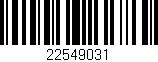 Código de barras (EAN, GTIN, SKU, ISBN): '22549031'