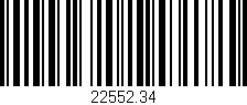 Código de barras (EAN, GTIN, SKU, ISBN): '22552.34'