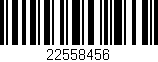 Código de barras (EAN, GTIN, SKU, ISBN): '22558456'