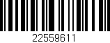 Código de barras (EAN, GTIN, SKU, ISBN): '22559611'