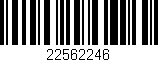 Código de barras (EAN, GTIN, SKU, ISBN): '22562246'