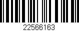 Código de barras (EAN, GTIN, SKU, ISBN): '22566163'