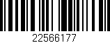 Código de barras (EAN, GTIN, SKU, ISBN): '22566177'