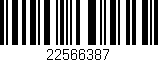 Código de barras (EAN, GTIN, SKU, ISBN): '22566387'