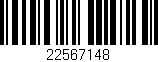 Código de barras (EAN, GTIN, SKU, ISBN): '22567148'