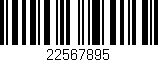 Código de barras (EAN, GTIN, SKU, ISBN): '22567895'