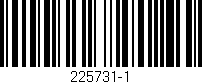 Código de barras (EAN, GTIN, SKU, ISBN): '225731-1'