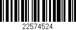 Código de barras (EAN, GTIN, SKU, ISBN): '22574524'