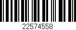 Código de barras (EAN, GTIN, SKU, ISBN): '22574558'