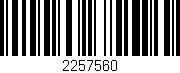 Código de barras (EAN, GTIN, SKU, ISBN): '2257560'