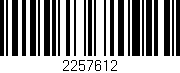 Código de barras (EAN, GTIN, SKU, ISBN): '2257612'