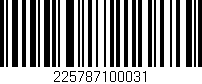 Código de barras (EAN, GTIN, SKU, ISBN): '225787100031'