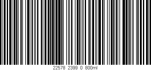 Código de barras (EAN, GTIN, SKU, ISBN): '22578_2399_0_800ml'