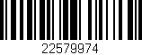 Código de barras (EAN, GTIN, SKU, ISBN): '22579974'