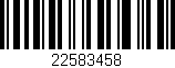 Código de barras (EAN, GTIN, SKU, ISBN): '22583458'