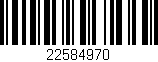 Código de barras (EAN, GTIN, SKU, ISBN): '22584970'