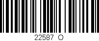 Código de barras (EAN, GTIN, SKU, ISBN): '22587_O'