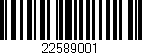 Código de barras (EAN, GTIN, SKU, ISBN): '22589001'