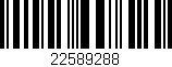 Código de barras (EAN, GTIN, SKU, ISBN): '22589288'