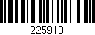 Código de barras (EAN, GTIN, SKU, ISBN): '225910'