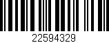 Código de barras (EAN, GTIN, SKU, ISBN): '22594329'