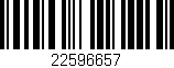 Código de barras (EAN, GTIN, SKU, ISBN): '22596657'