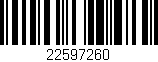 Código de barras (EAN, GTIN, SKU, ISBN): '22597260'